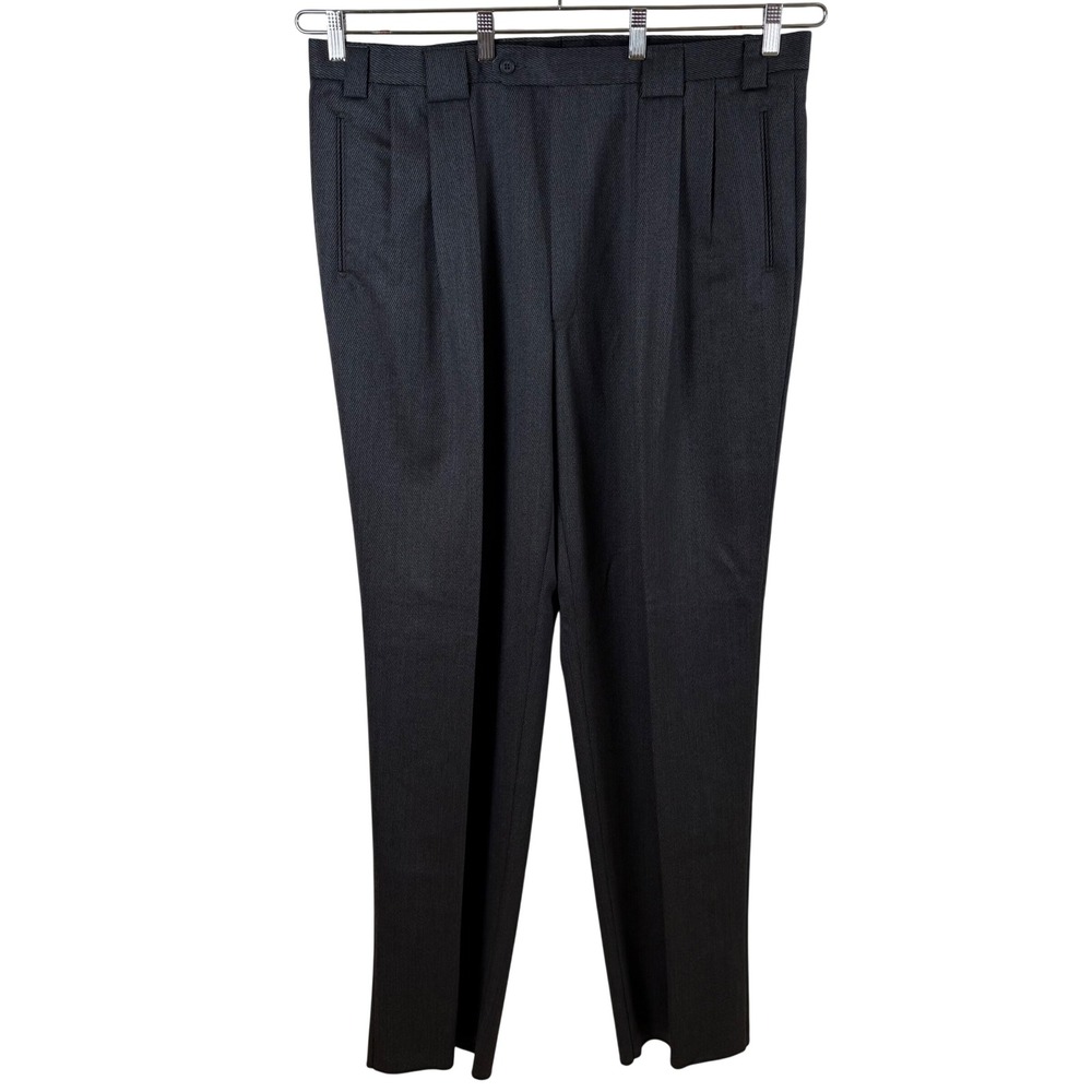 NWT Tallia Mens Gray Wool‎ Dress Pants Trousers 42W Unhemmed Pleated Quiet Luxe